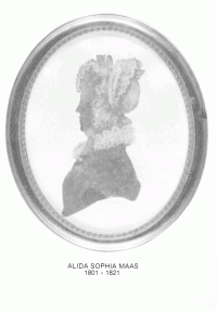 Silhouet Alida Sophia Maas (1801-1821)